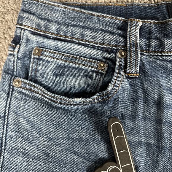 J Crew Jeans Men 32x30 Faded Blue 770 Straight Broken In Japanese Kurabo Denim - Picture 14 of 16